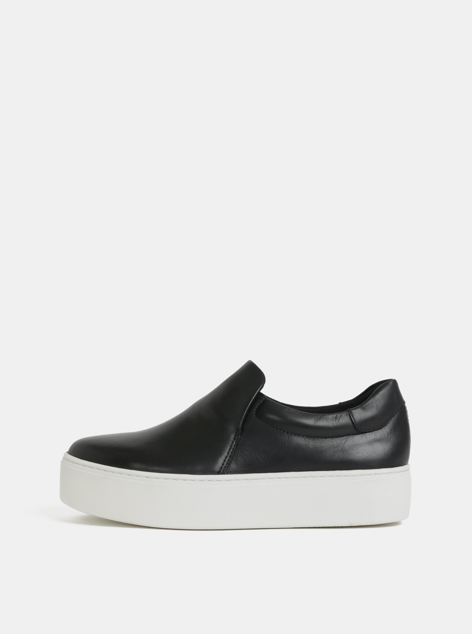 Černé dámské kožené slip on na platformě Vagabond Jessie Vagabond