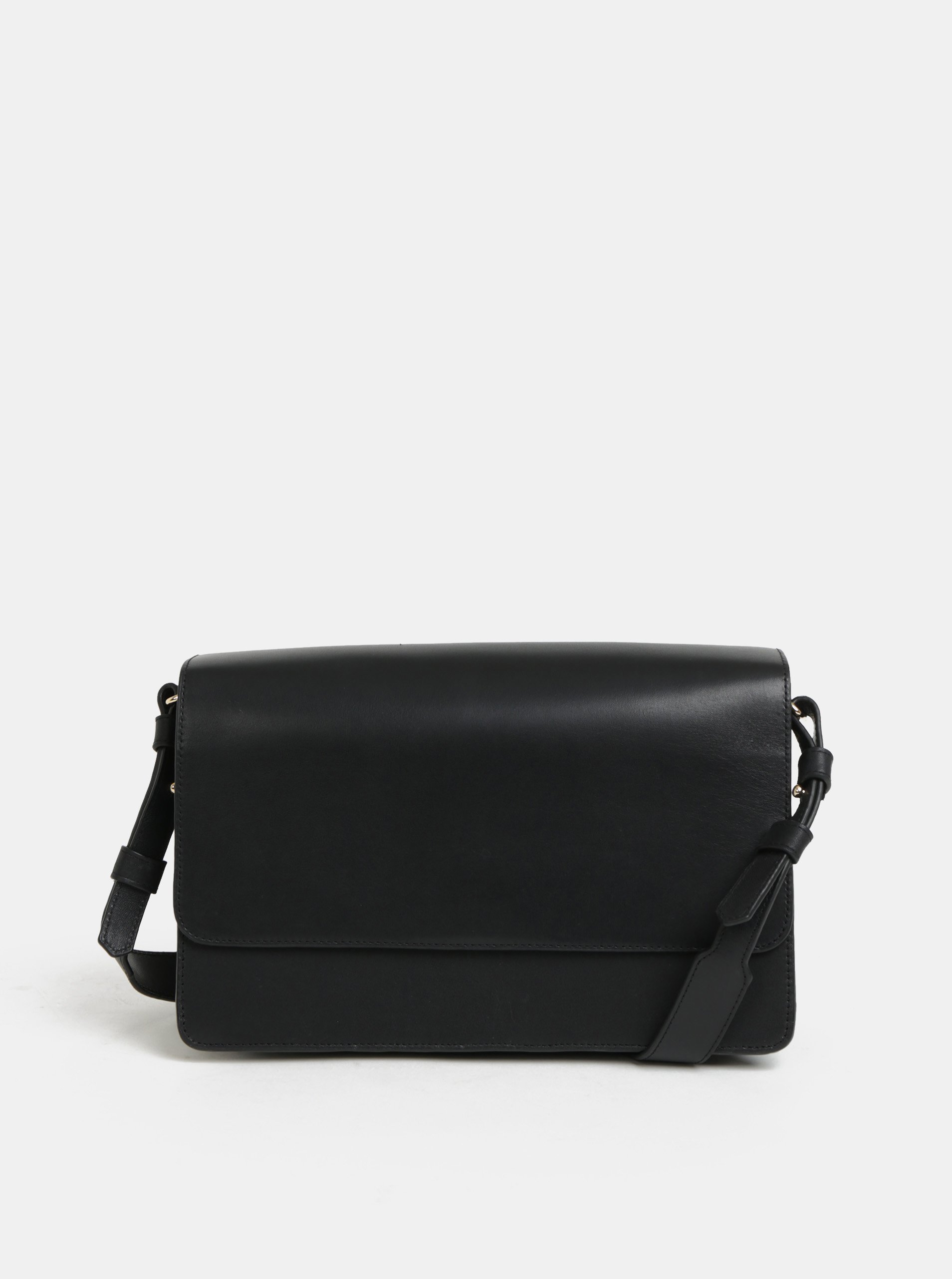 Černá kožená crossbody kabelka Vagabond Virginia Vagabond