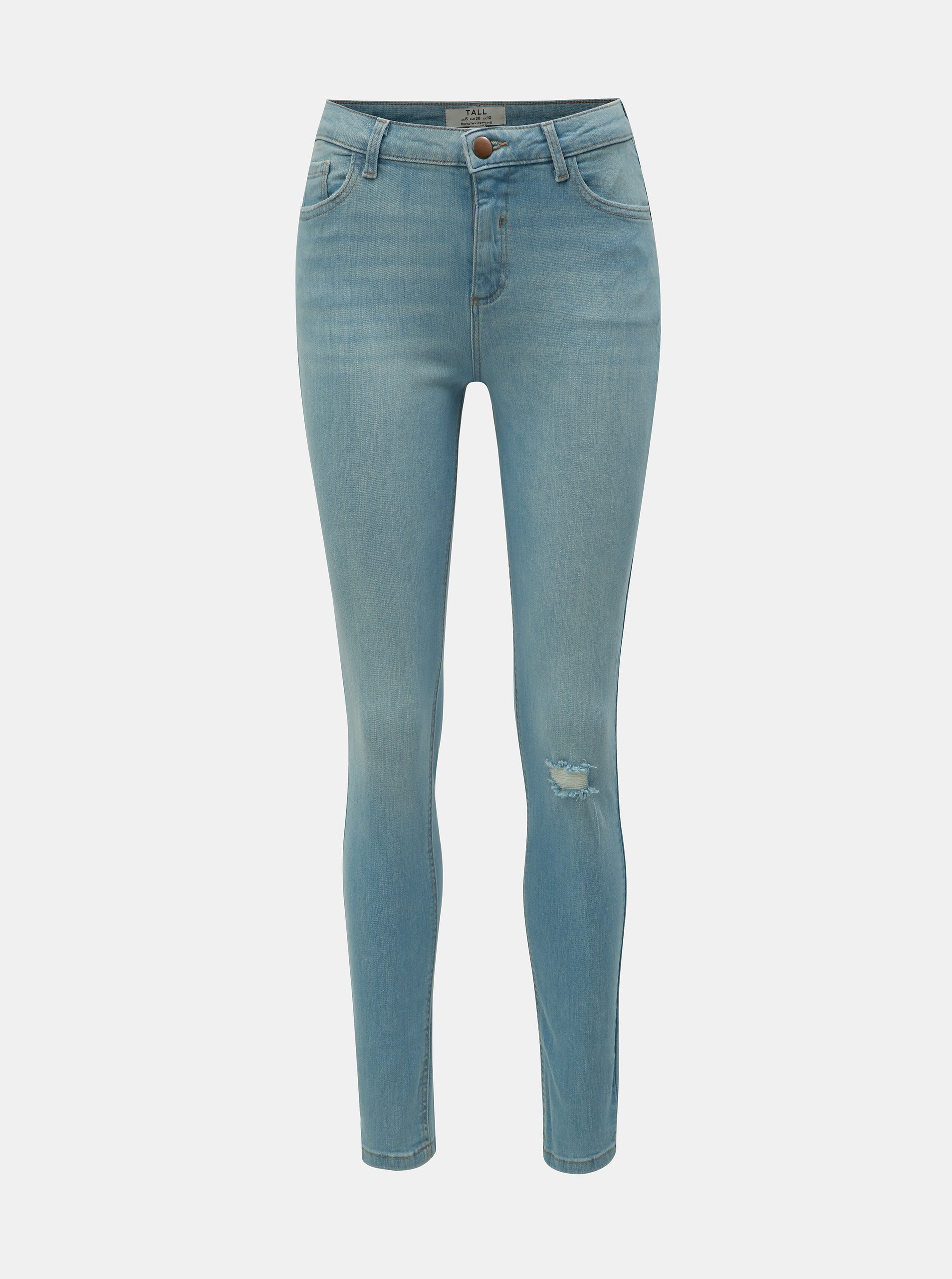Světle modré skinny fit džíny Dorothy Perkins Tall Darcy
