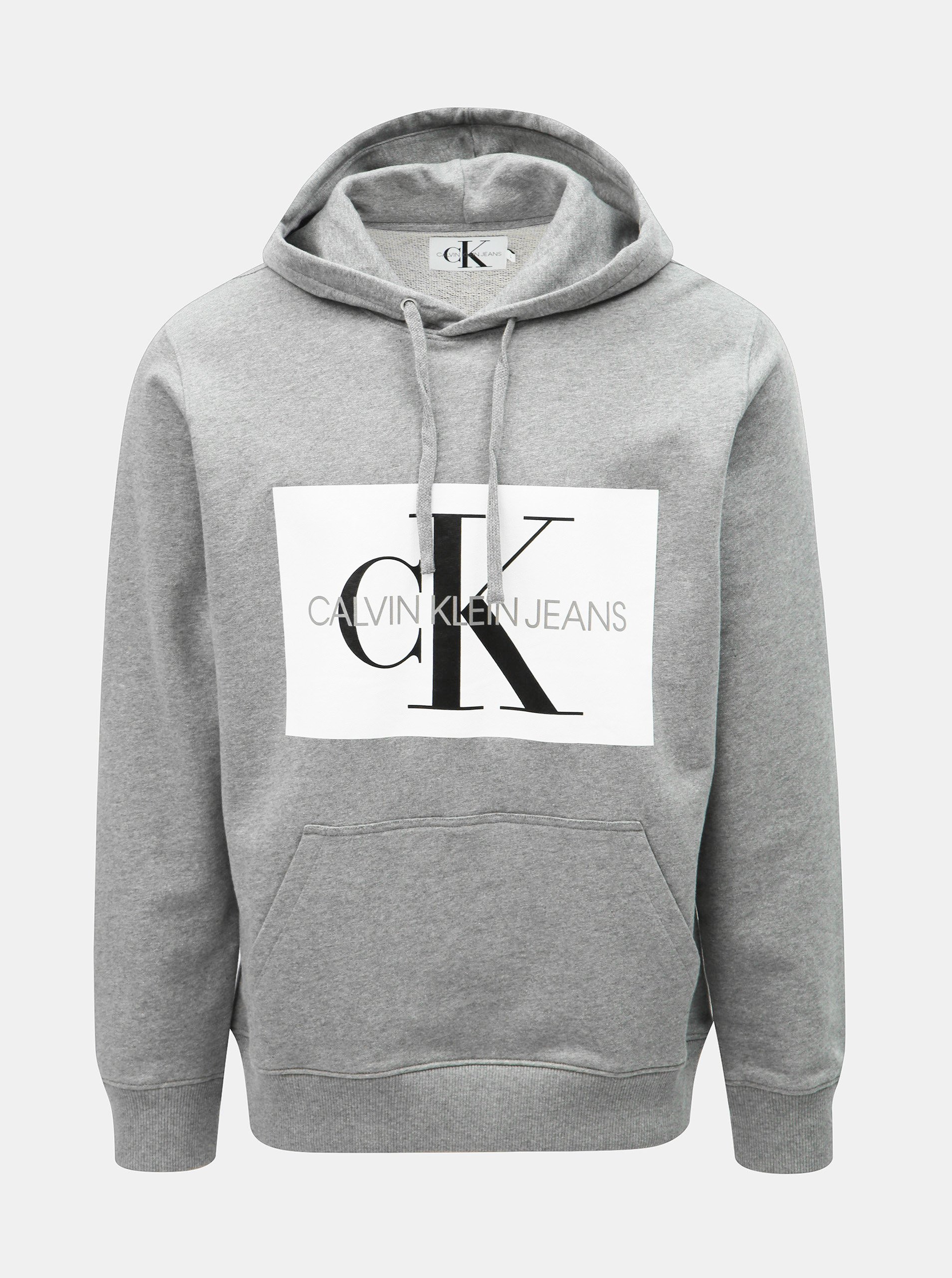 Šedá pánská mikina s potiskem Calvin Klein Jeans