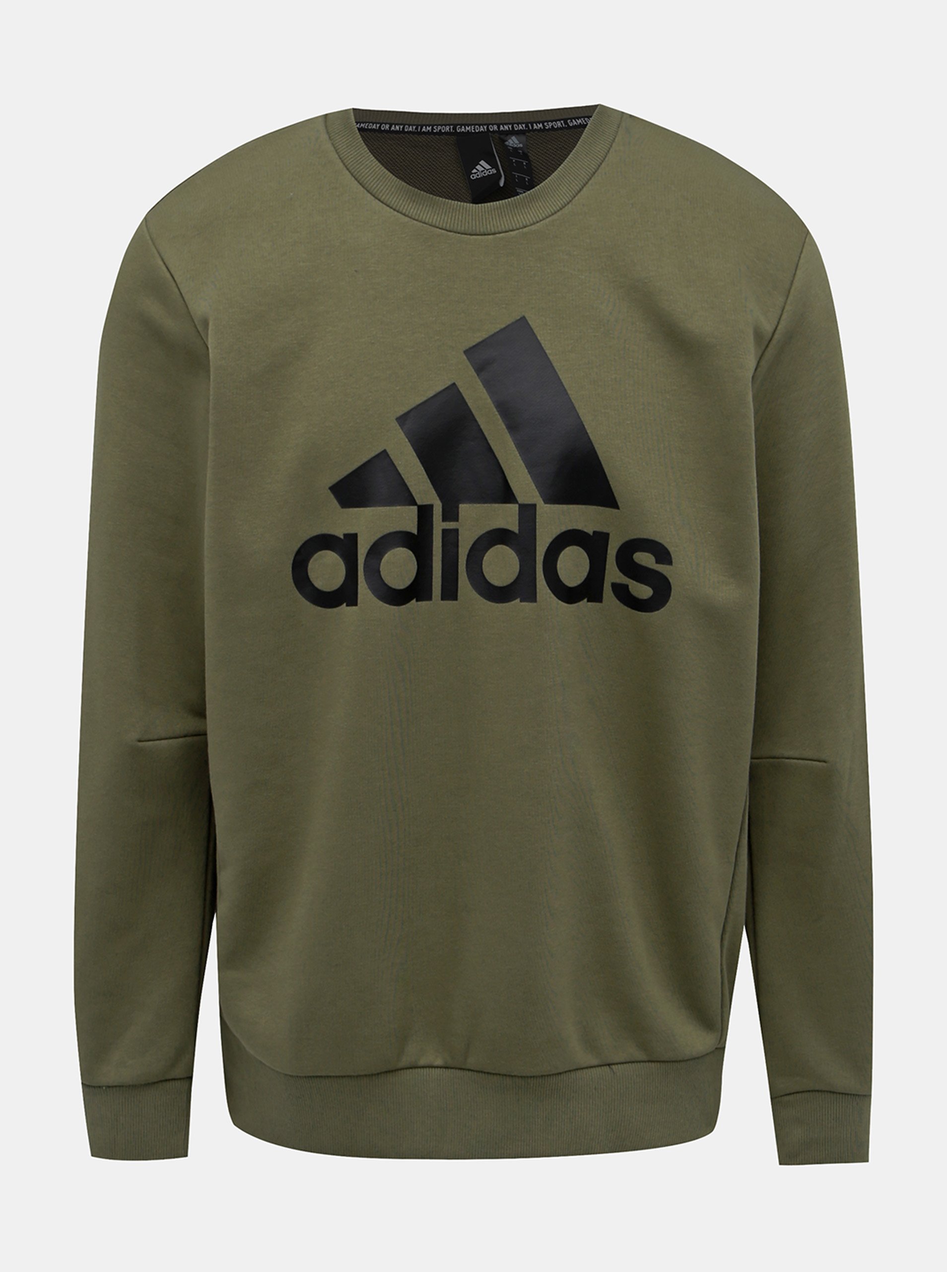 Khaki pánská mikina s potiskem adidas Performance Bos adidas Performance