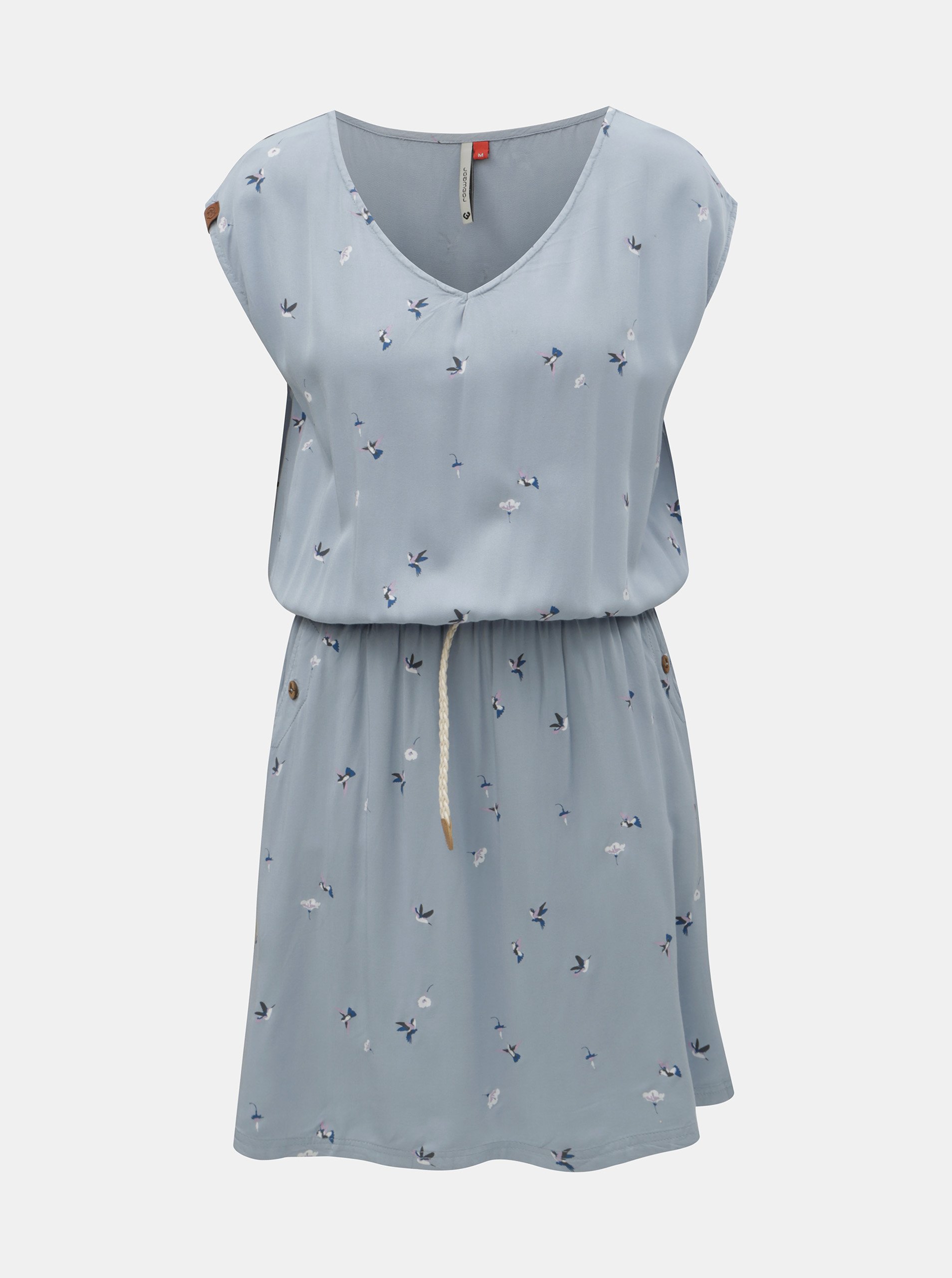 Světle modré šaty s kapsami Ragwear Carolina