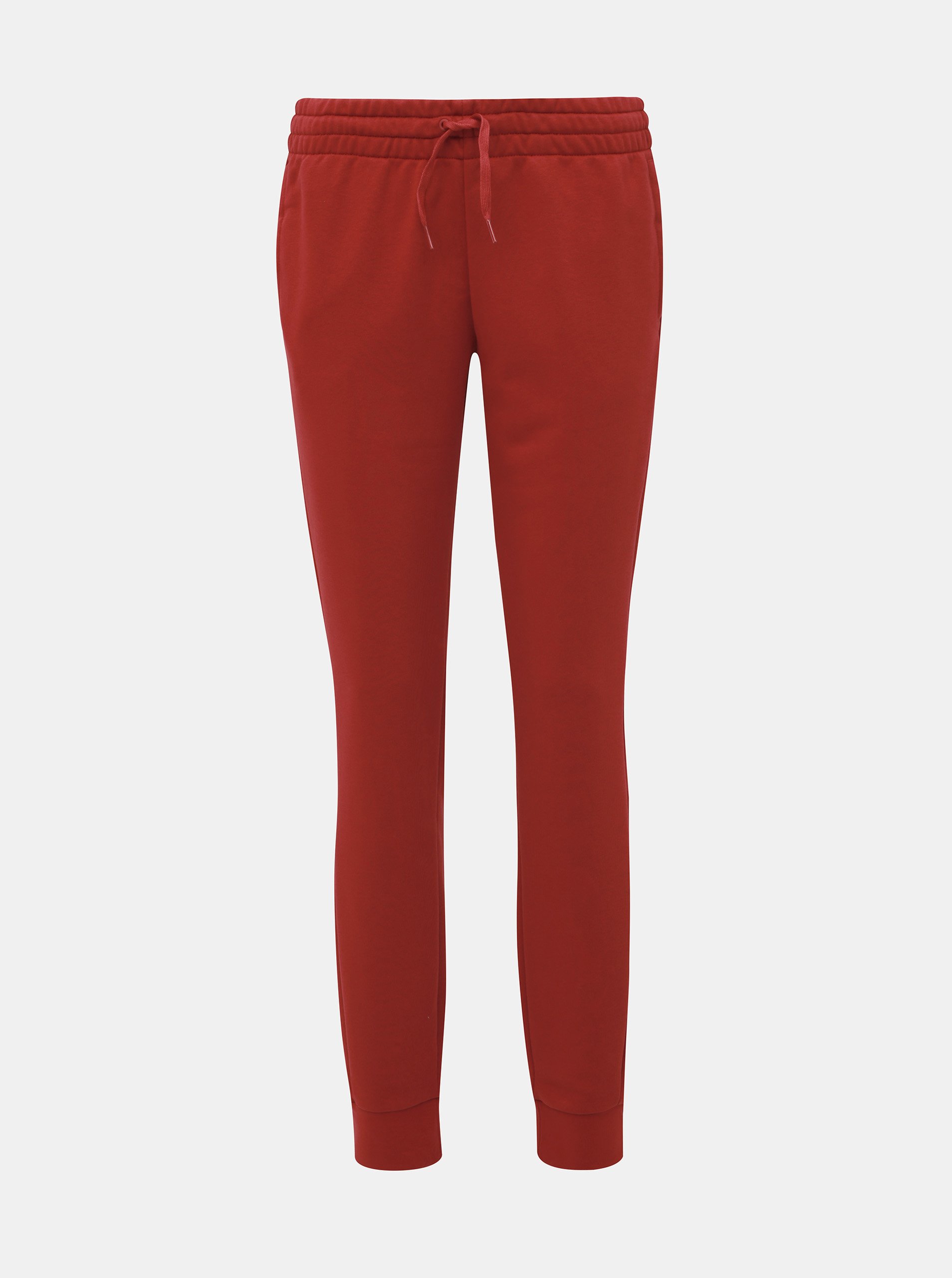 Červené dámské slim fit tepláky adidas CORE