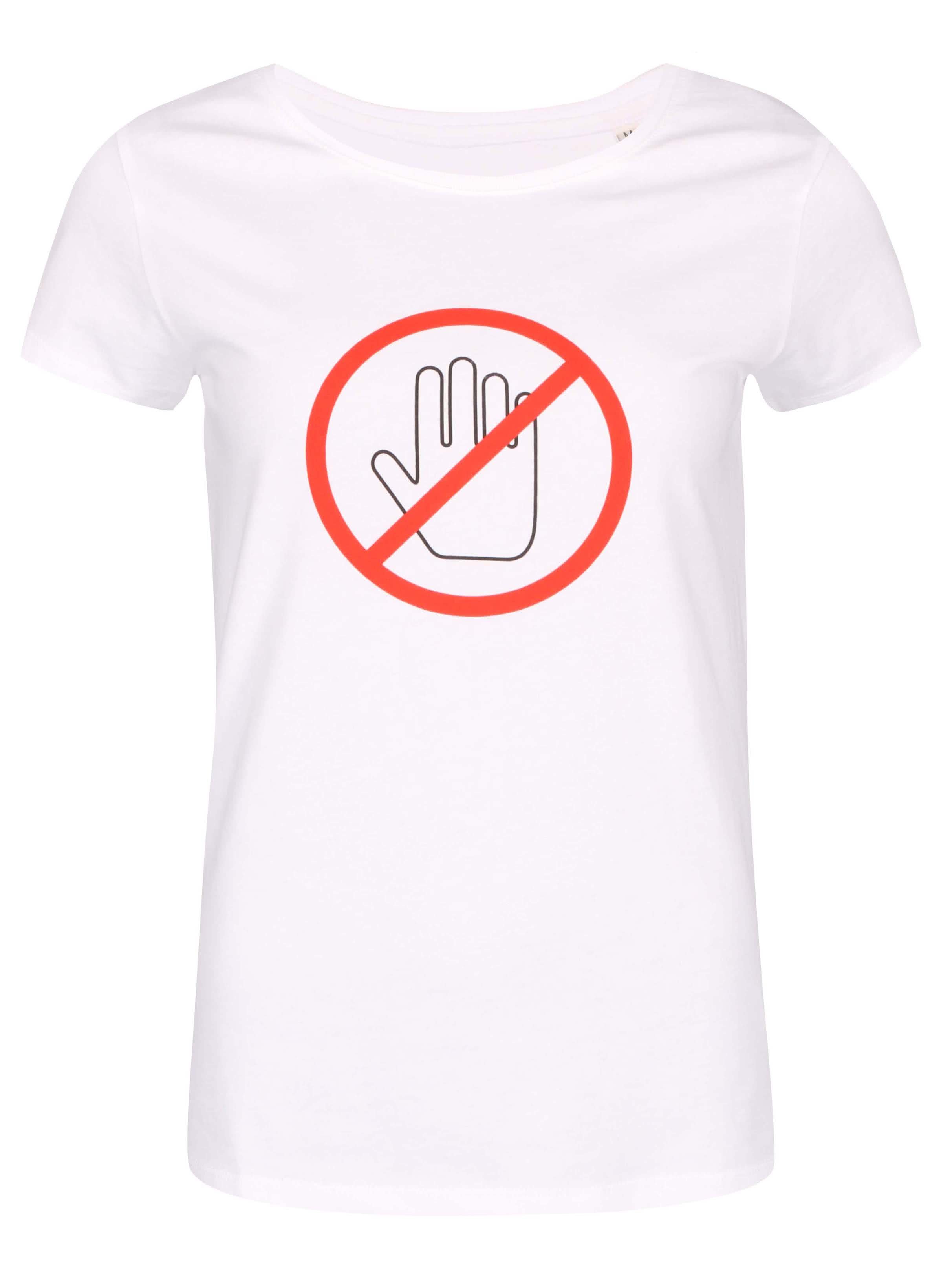 Bílé dámské tričko ZOOT Originál Nedotýkat se