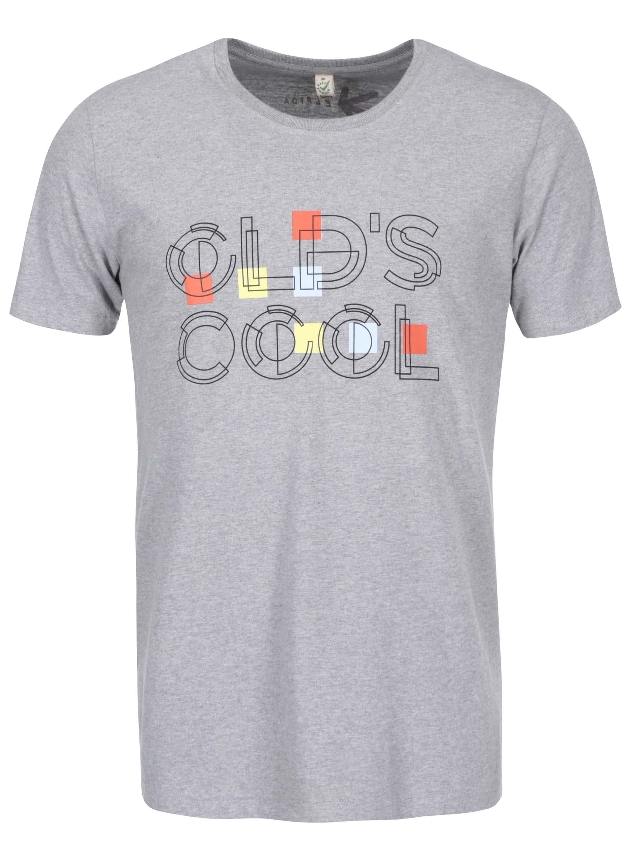 "Dobré" šedé pánské triko Elpida Old´s Cool