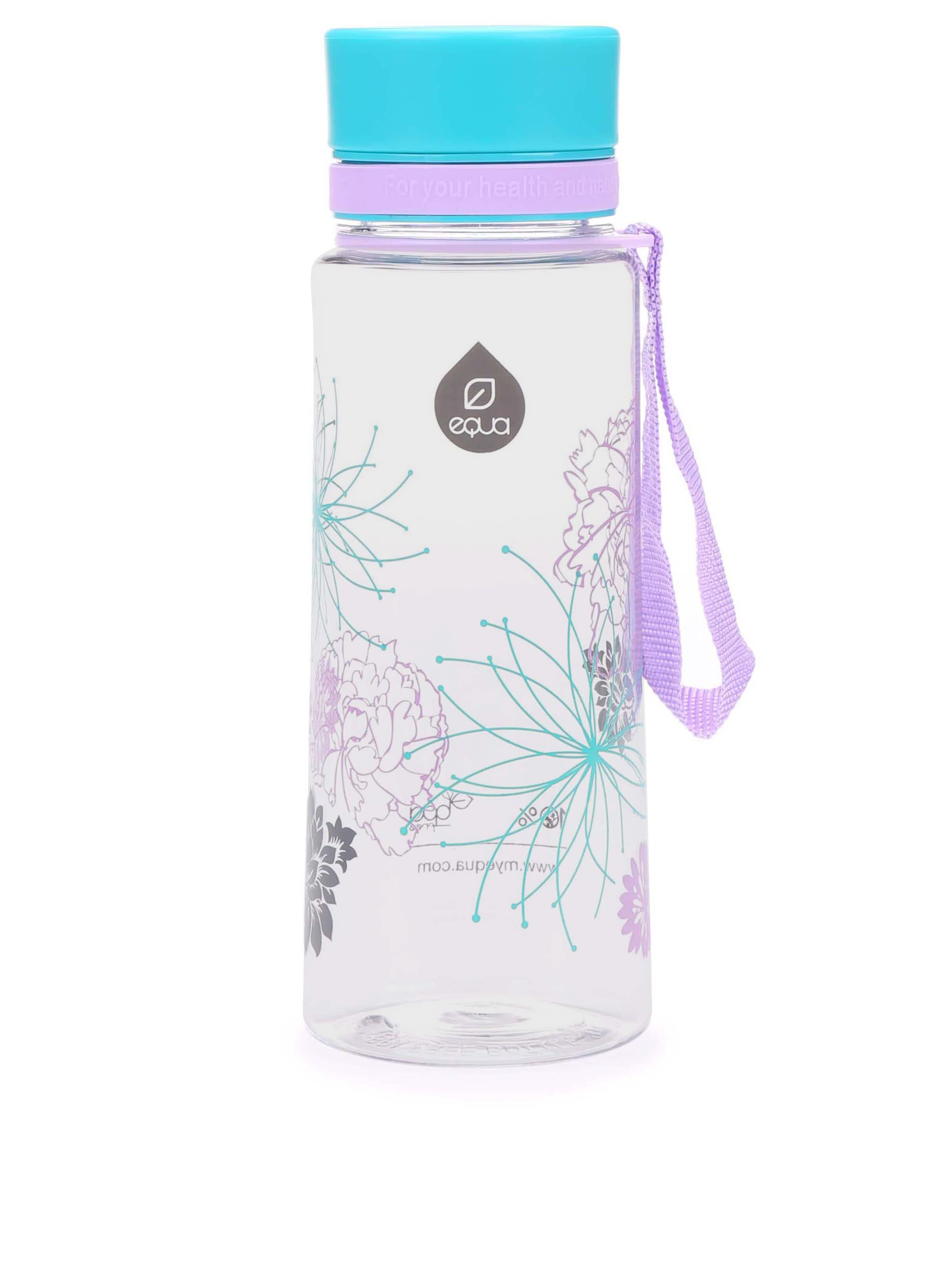 Plastová láhev s motivem květů EQUA (600 ml)