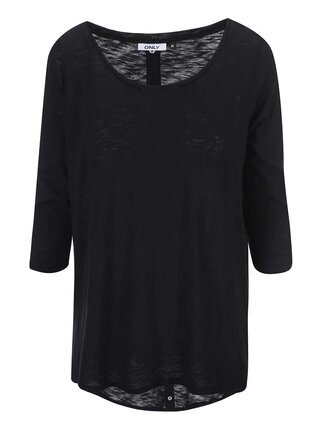 Bluza neagra cu maneci 3/4 si capse la spate ONLY Casa
