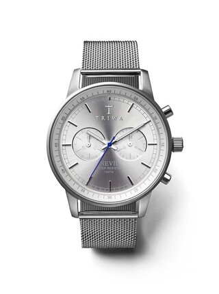 Unisex hodinky v striebornej farbe TRIWA Havana Nevil