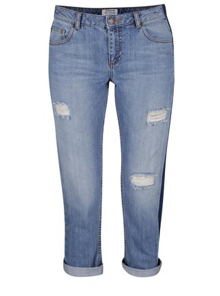 Jeansi albastru deschis cu aspect uzat Miss Selfridge