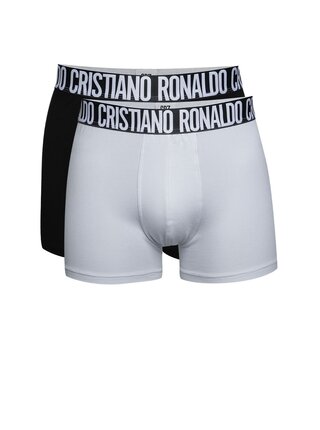 Set de 2 boxeri alb & negru