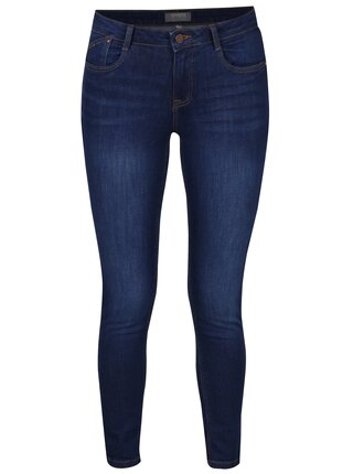 Tmavě modré zkrácené skinny džíny Dorothy Perkins