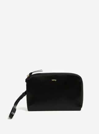 Portofel negru din piele cu maner pentru femei Bellroy Clutch