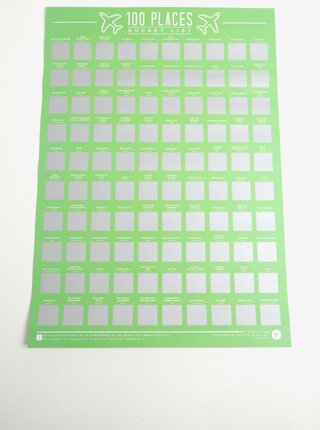 Calendar razuibil cu 100 de locuri de vizitat - Gift Republic