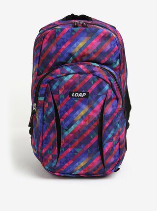 Rucsac urban multicolor cu print geometric LOAP Asso 20 l