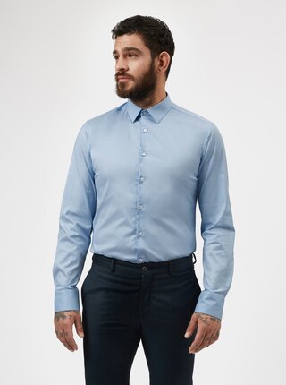 Camasa bleu slim fit pentru barbati - LABFRESH
