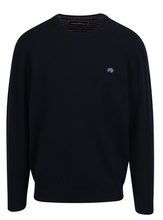 Pulover bleumarin din amestec de casmir Raging Bull