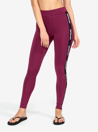Fialové legíny s černým pruhem na nohavicích Ivy Park