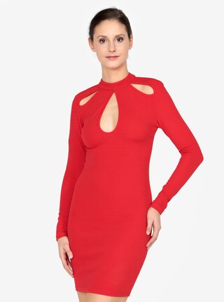 Rochie rosie cu decupaje AX Paris