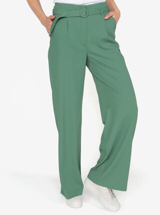 Pantaoni culottes verzi cu talie inalta - VERO MODA Emmy