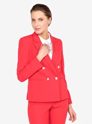 Sacou rosu cu umeri intariti si buzunare - Miss Selfridge