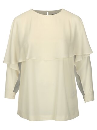 Bluza crem cu decupaj la maneci Ulla Popken