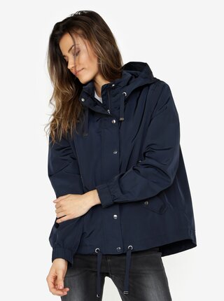Tmavě modrá oversize bunda s kapucí VERO MODA Classy