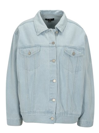 Jacheta bleu oversized din denim MISSGUIDED
