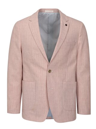 Sacou roz deschis melanj Burton Menswear London