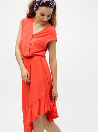 Rochie rosie asimetrica VERO MODA Gloria