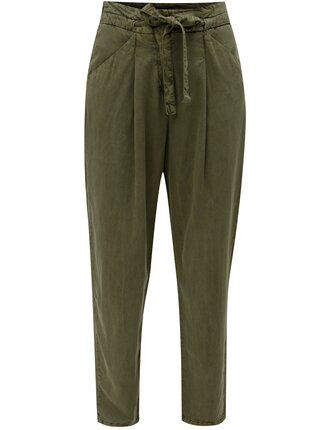 Pantaloni kaki lejeri cu cordon in talie VERO MODA Breeze
