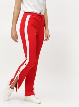 Pantaloni rosii cu talie inalta MISSGUIDED