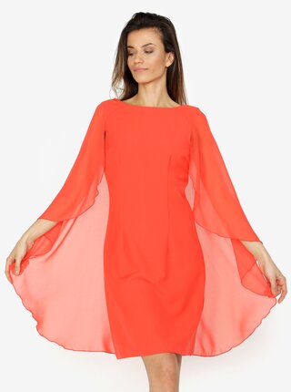 Rochie rosie cu maneci fluture VERO MODA Hannah
