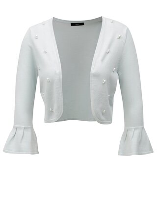 Bolero verde mentol cu margele in forma de perle M&Co Cardi