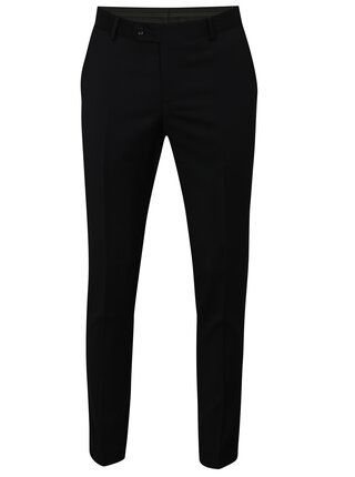 Pantaloni formali albastru-negru din lana Good Son