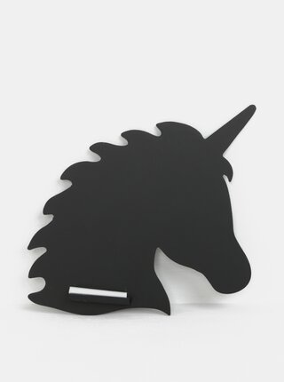 Černá tabule ve tvaru jednorožce Sass & Belle Unicorn Silhouette