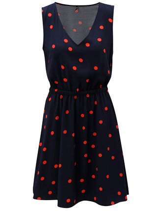 Rochie rosu-albastru cu spate suprapus ONLY Michelle
