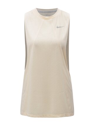 Meruňkové dámské funkční volné tílko Nike Tailwind Tank Cool