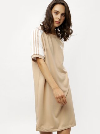 Béžové dámské šaty adidas Originals