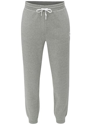 Sivé pánske melírované tepláky s vreckami Converse Core Jogger