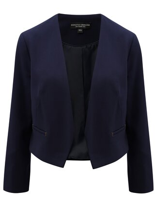 Tmavě modré krátké sako s detaily ve zlaté barvě Dorothy Perkins