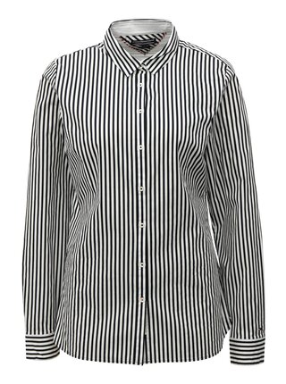Černo-bílá dámská pruhovaná košile Tommy Hilfiger