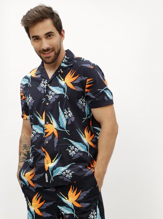Camasa albastru inchis cu model floral - Original Penguin