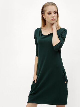 Rochie dreapta verde inchis cu buzunare ZOOT
