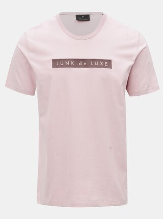 Růžové tričko s výšivkou JUNK de LUXE