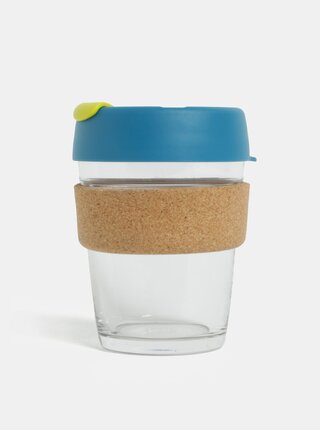 Modrý sklenený cestovný hrnček KeepCup Original Brew Medium