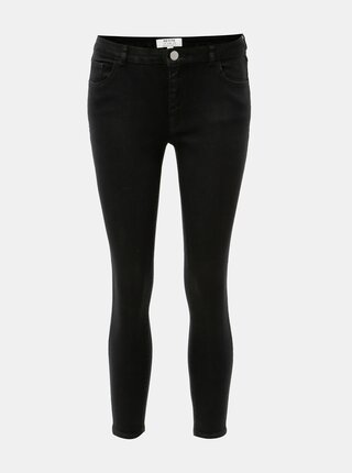 Blugi negri skinny din denim Dorothy Perkins Petite Ashley