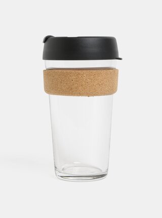 Cana neagra de calatorie din sticla KeepCup Brew large 454 ml