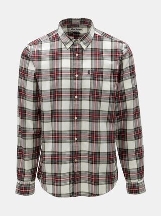 Červeno-bílá kostkovaná košile s náprsní kapsou Barbour Endsleigh Highland Check