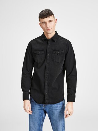 Černá džínová košile Jack & Jones