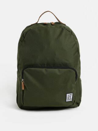 Tmavě zelený batoh s přední kapsou The Pack Society